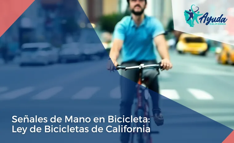 señales de mano en bicicleta