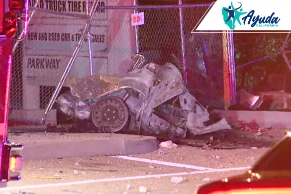 accidente de coche en Castaic