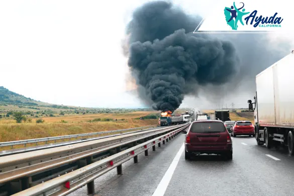 crash on the I-5 freeway